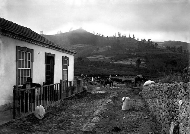 Molina y vivienda en Llano Negro, Garafía, La Palma.