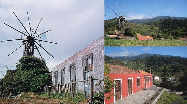 En estas fotografías se aprecia la evolución de la vivienda: se ha añadido un parapeto a la fachada y se ha perdido la balaustrada de madera.
