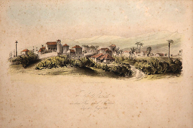 Vista de Santa Ursula. Grabado del siglo XIX